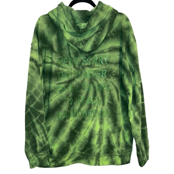 Boys Lie | 1-800 Remix Hoodie in Green Tie Dye - O/S (NWOT) - Picture 4 of 7